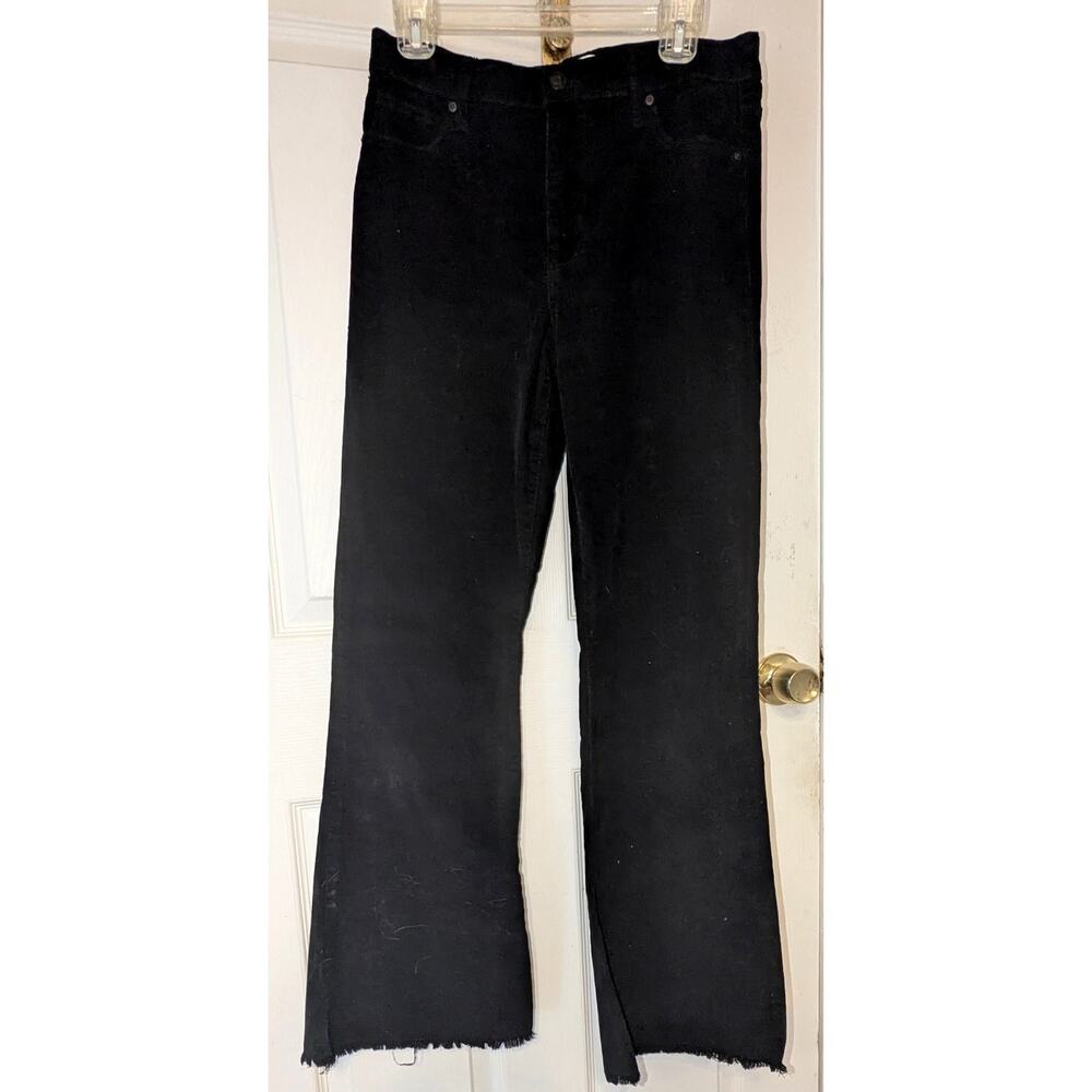 Celebrity Pink Black Corduroy Flare Leg Jeans Size 9 Juniors 29 Pants